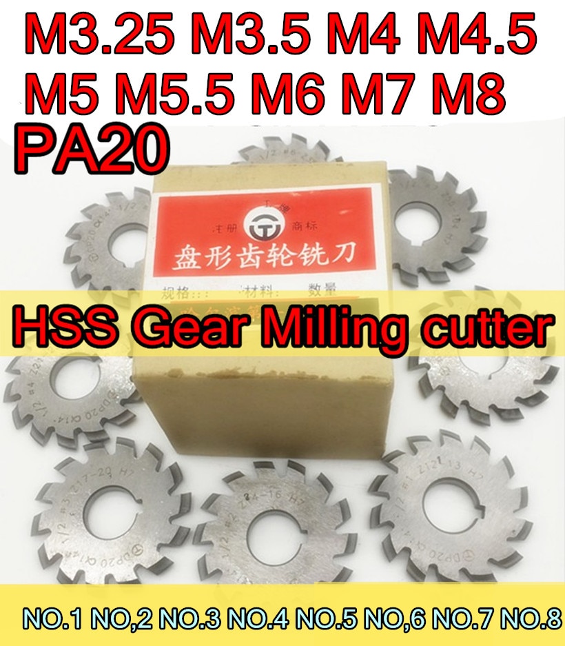 HSS  и Ŀ, ⷯ PA20  NO.1-NO.8, M3.25, M..